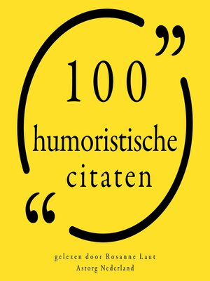 cover image of 100 humoristische citaten